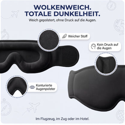 3-in-1 Schlafset: endlich im Flieger schlafen
