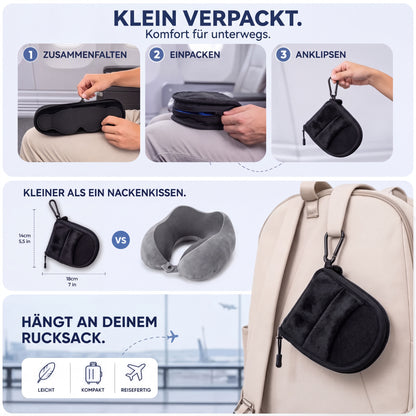 3-in-1 Schlafset: endlich im Flieger schlafen