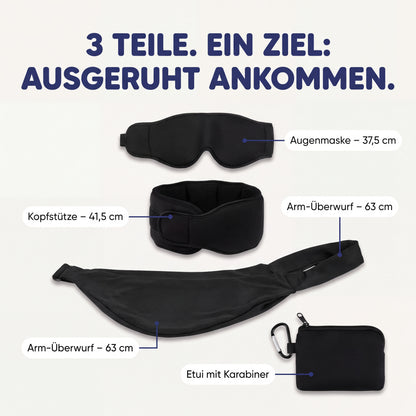 3-in-1 Schlafset: endlich im Flieger schlafen