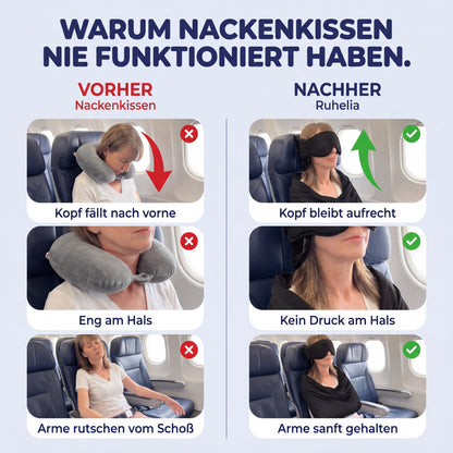 3-in-1 Schlafset: endlich im Flieger schlafen